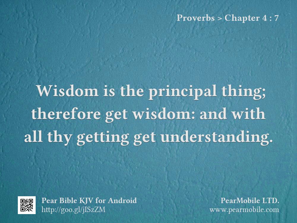 Proverbs, Chapter 4:7